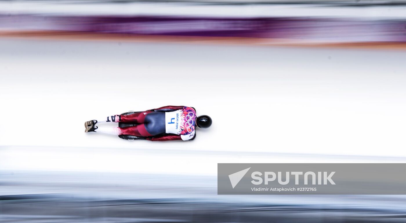 2014 Winter Olympics. Skeleton. Men. Day One