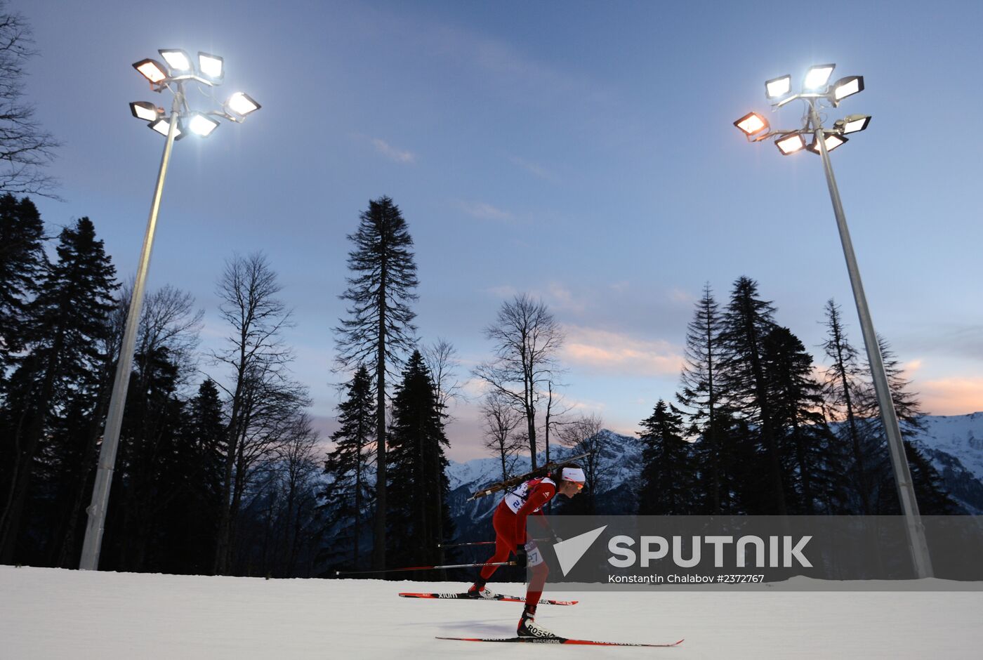 2014 Winter Olympics. Biathlon. Women. Individual race