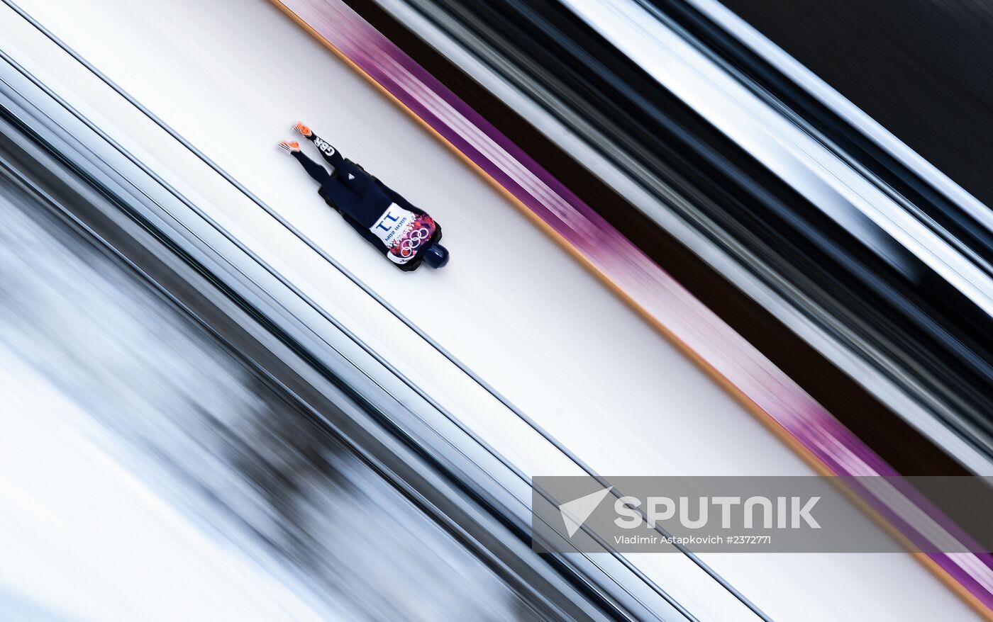 2014 Winter Olympics. Skeleton. Men. Day One