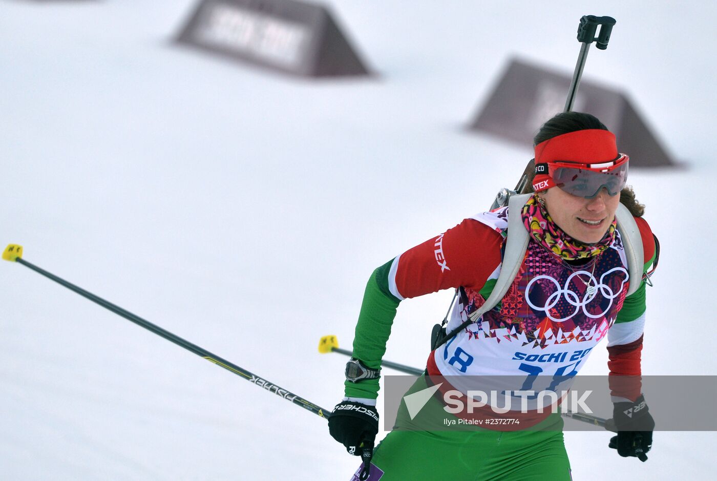 2014 Winter Olympics. Biathlon. Women. Individual race