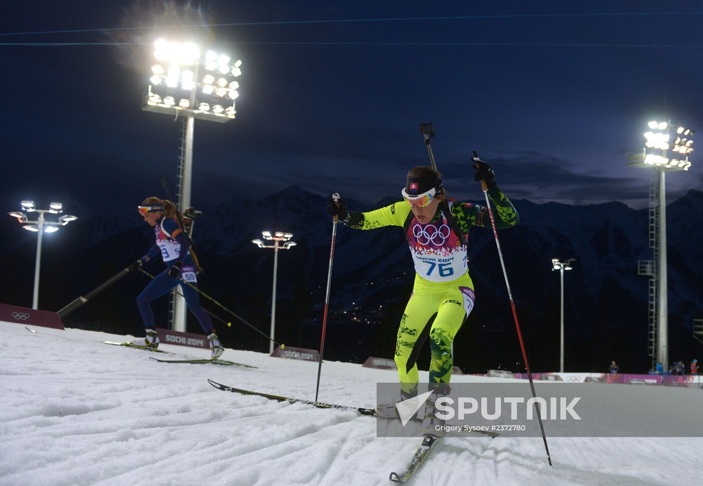 2014 Winter Olympics. Biathlon. Women. Individual race