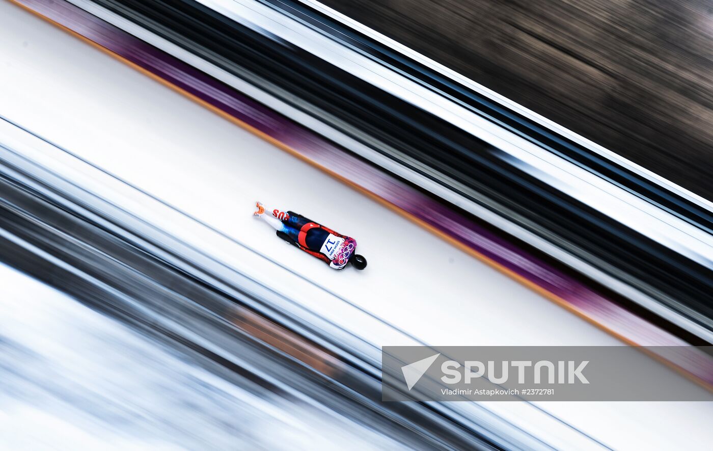2014 Winter Olympics. Skeleton. Men. Day One