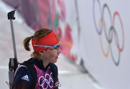 2014 Winter Olympics. Biathlon. Women. Individual race