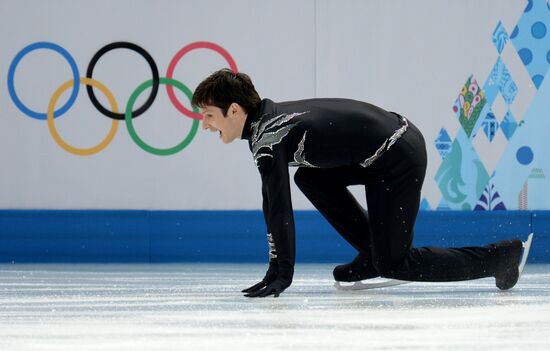 2014 Winter Olympics. Figure skating. Men's singles. Free skating