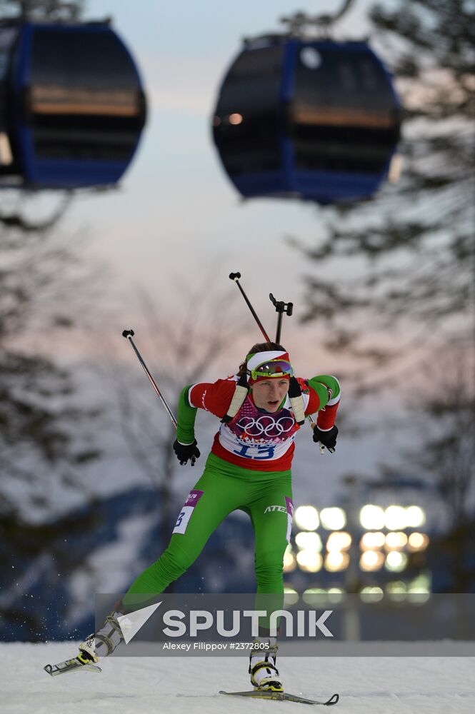 2014 Winter Olympics. Biathlon. Women. Individual race