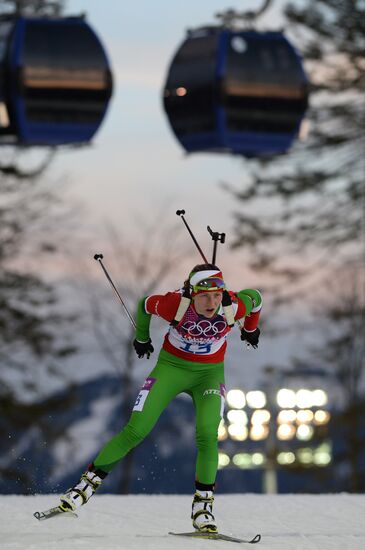 2014 Winter Olympics. Biathlon. Women. Individual race