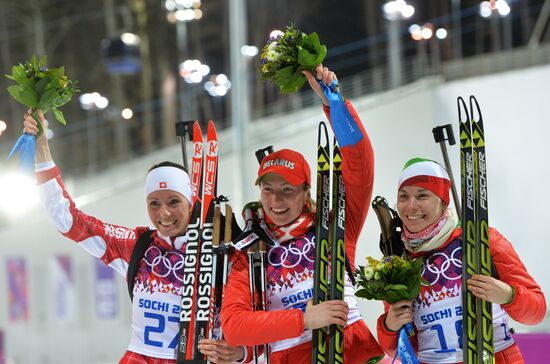 2014 Winter Olympics. Biathlon. Women. Individual race