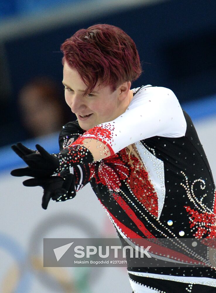 2014 Winter Olympics. Figure skating. Men's singles. Free skating