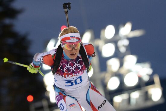 2014 Winter Olympics. Biathlon. Women. Individual race