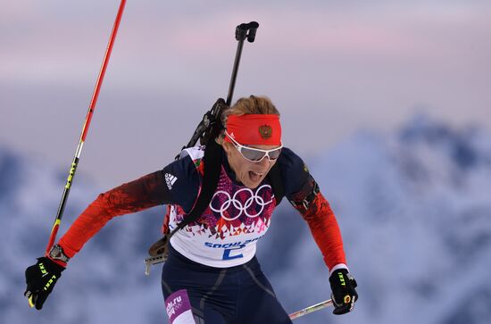 2014 Winter Olympics. Biathlon. Women. Individual race