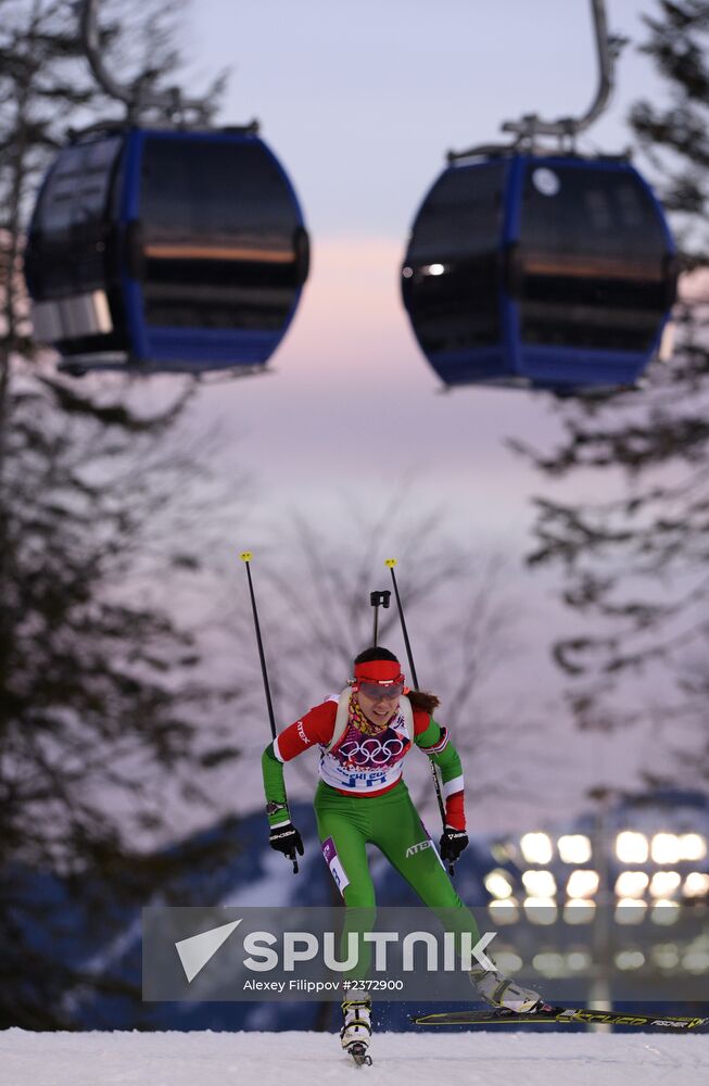 2014 Winter Olympics. Biathlon. Women. Individual race