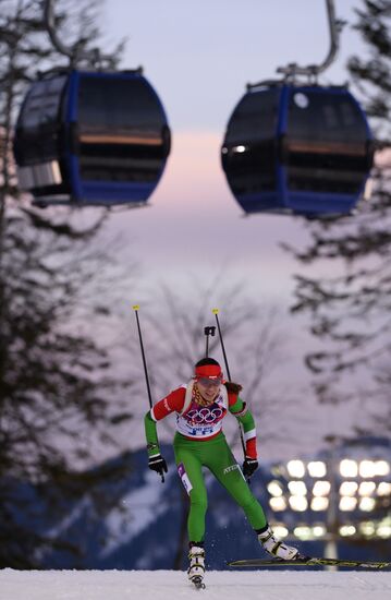 2014 Winter Olympics. Biathlon. Women. Individual race