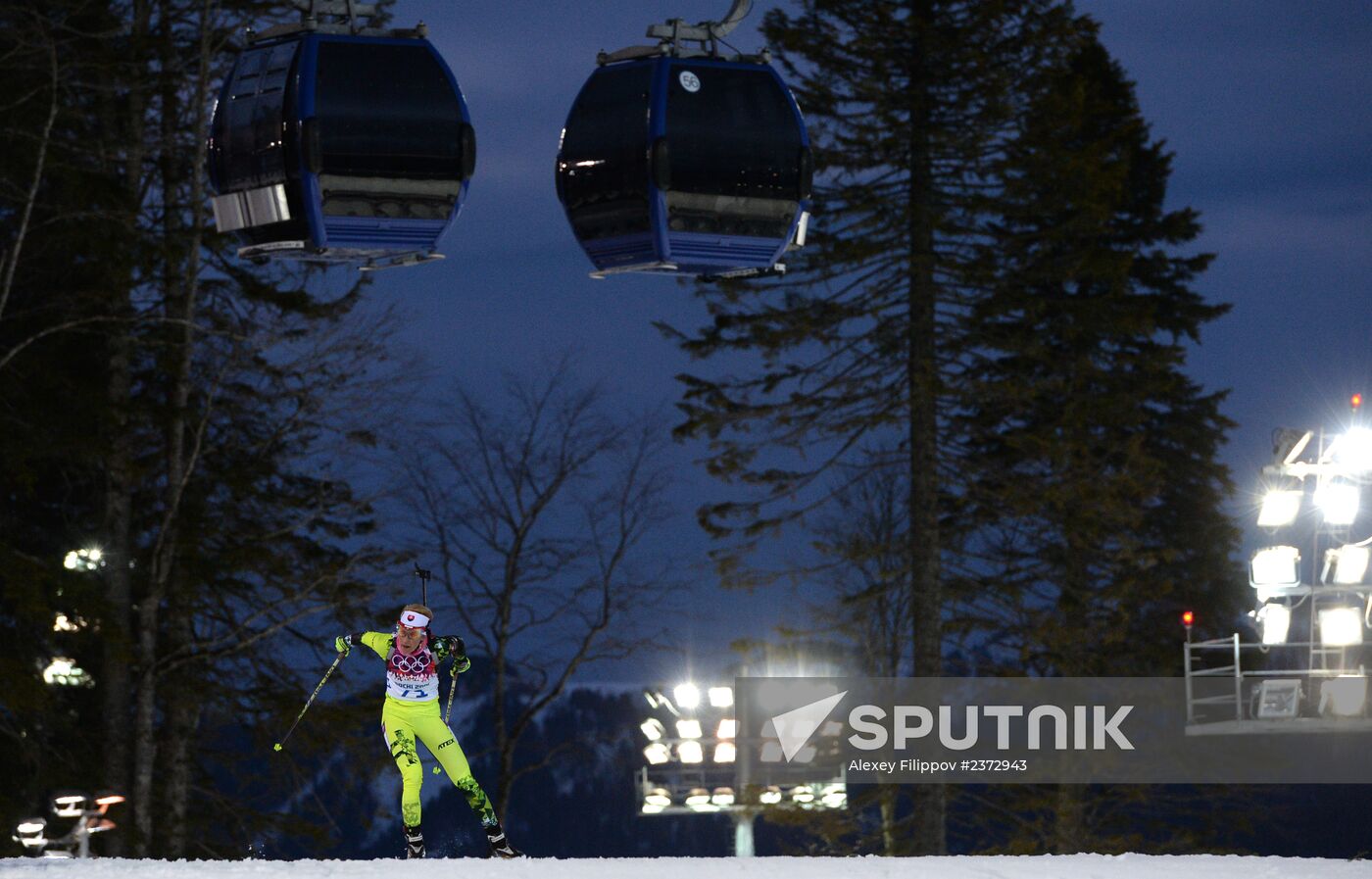 2014 Winter Olympics. Biathlon. Women. Individual race