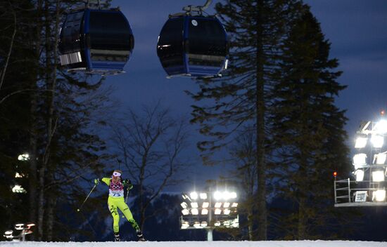 2014 Winter Olympics. Biathlon. Women. Individual race