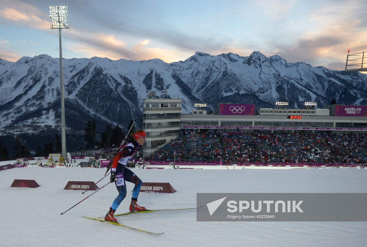 2014 Winter Olympics. Biathlon. Women. Individual race