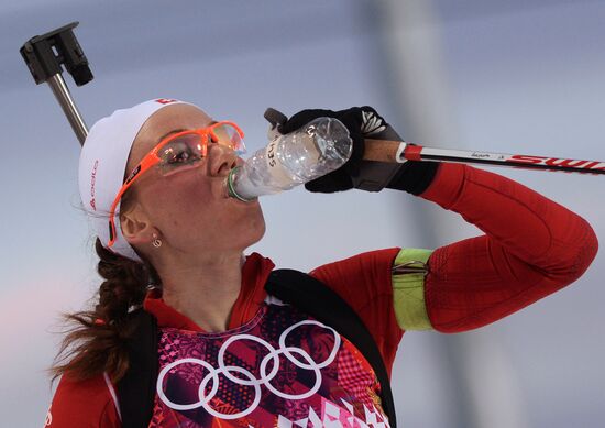 2014 Winter Olympics. Biathlon. Women. Individual race