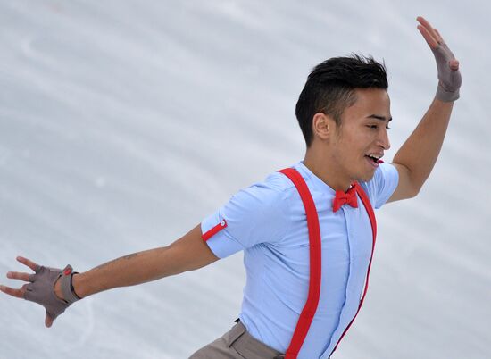 2014 Winter Olympics. Figure skating. Men. Short program. Free skating program