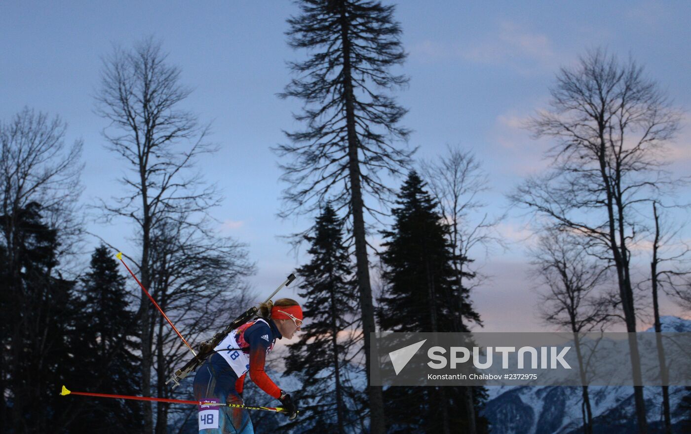 2014 Winter Olympics. Biathlon. Women. Individual race