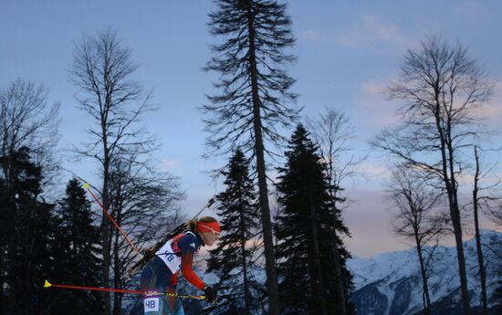 2014 Winter Olympics. Biathlon. Women. Individual race