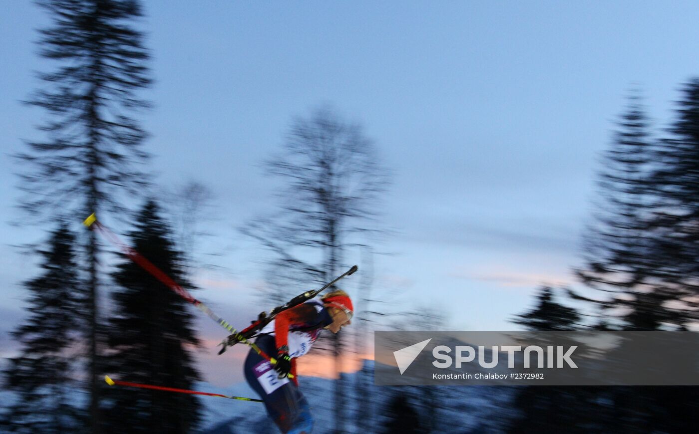 2014 Winter Olympics. Biathlon. Women. Individual race