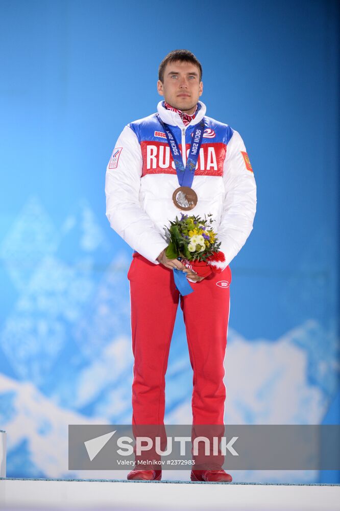 2014 Winter Olympics. Medal ceremony. Day Seven