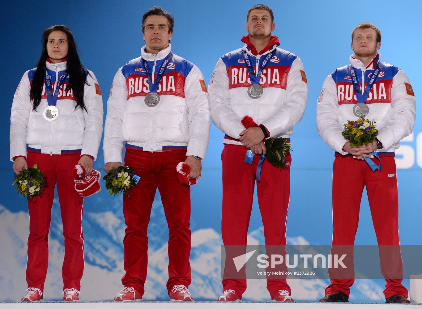 2014 Winter Olympics. Medal ceremony. Day Seven