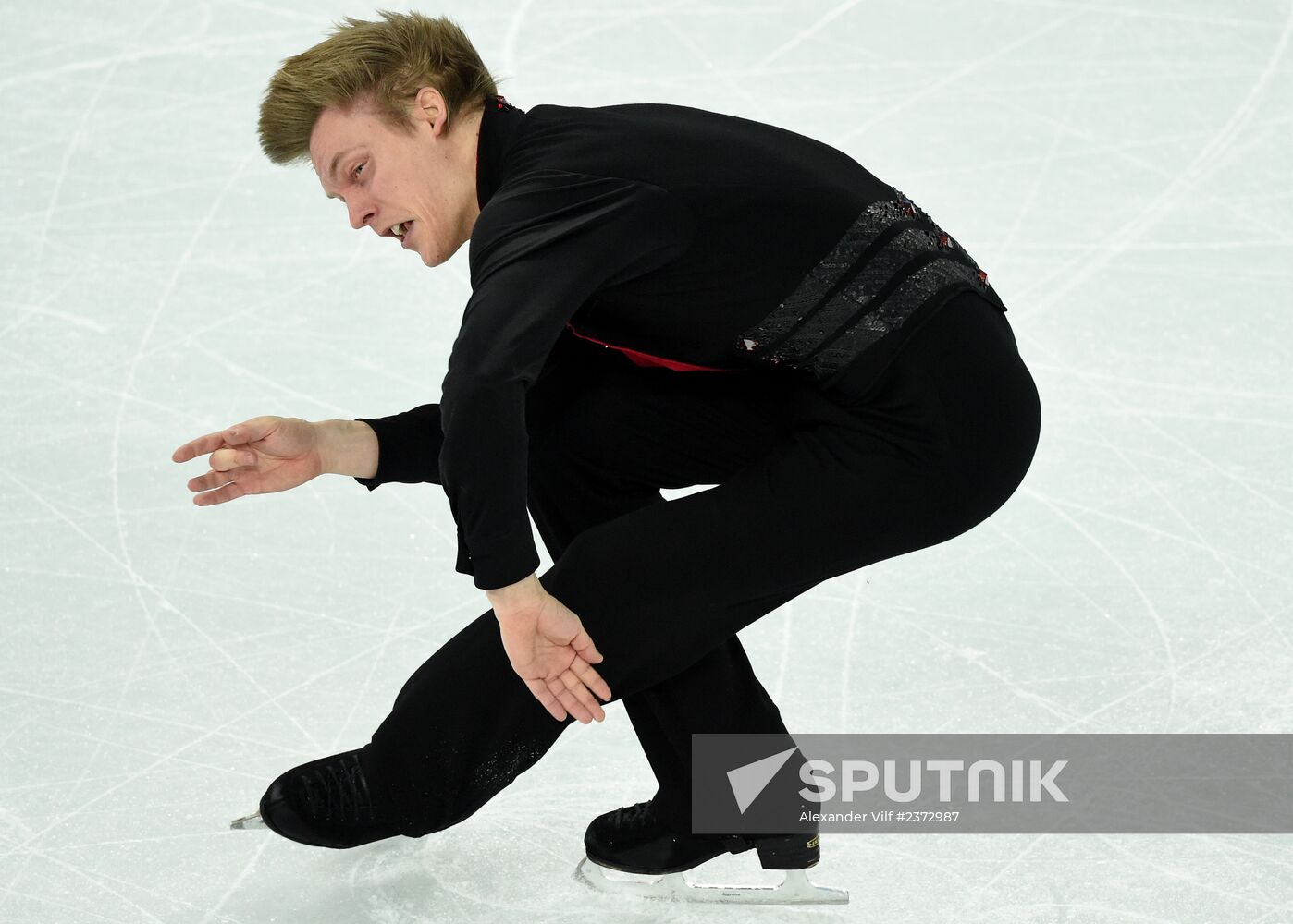 2014 Winter Olympics. Figure skating. Men's singles.Free skating