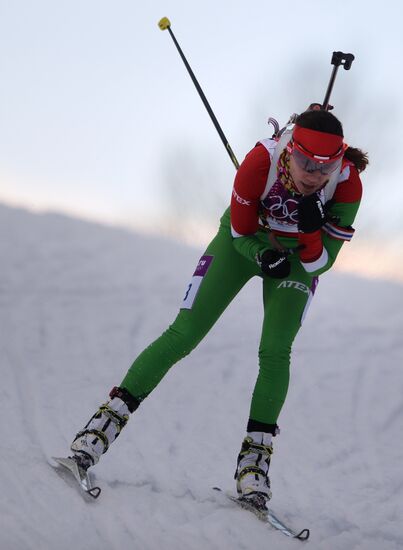 2014 Winter Olympics. Biathlon. Women. Individual race