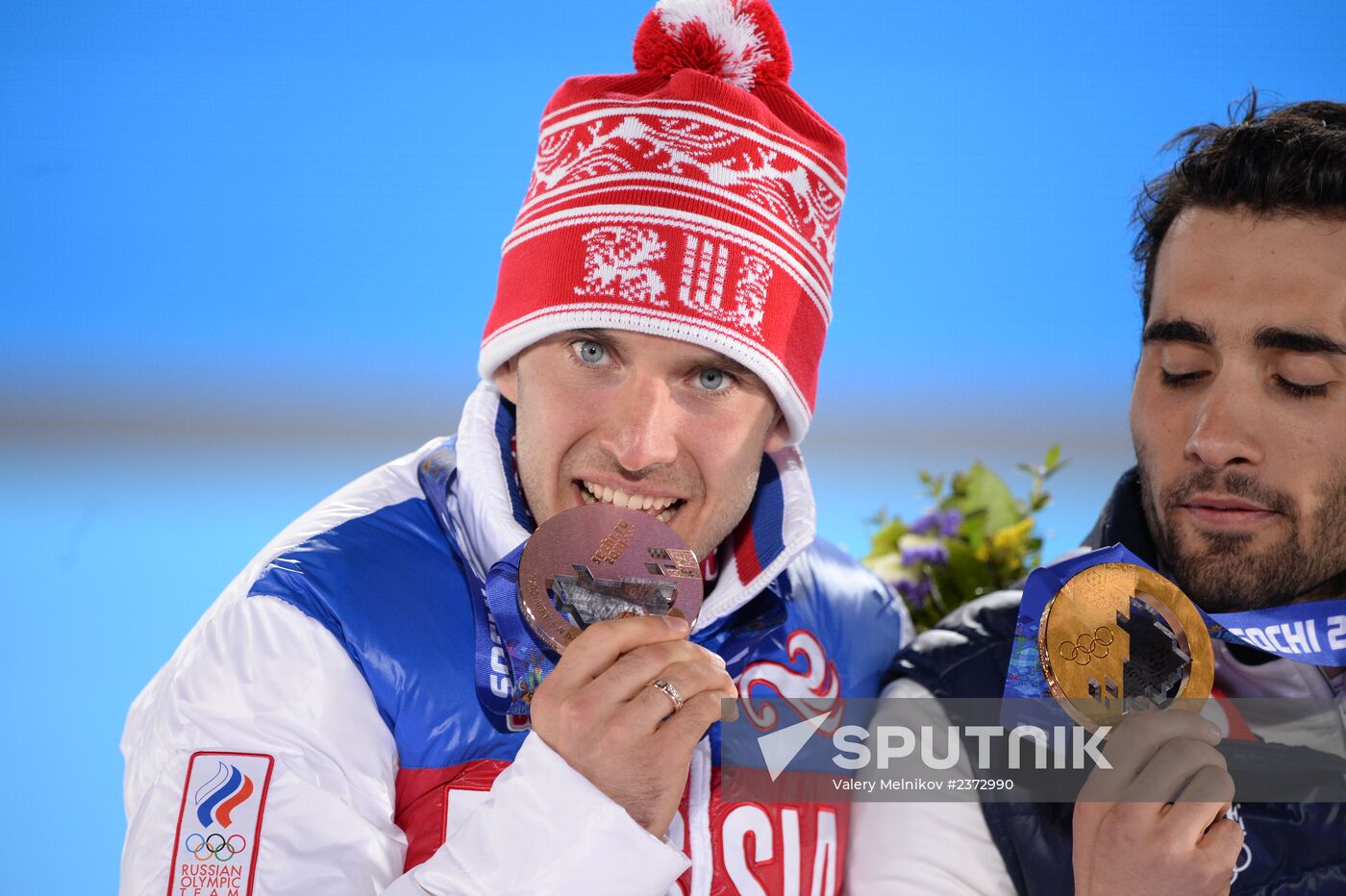 2014 Winter Olympics. Medal ceremony. Day Seven