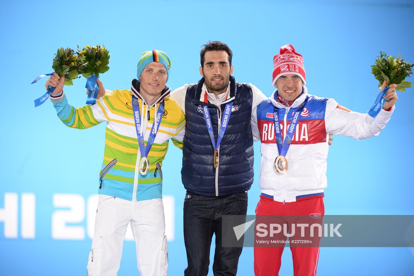 2014 Winter Olympics. Medal ceremony. Day Seven