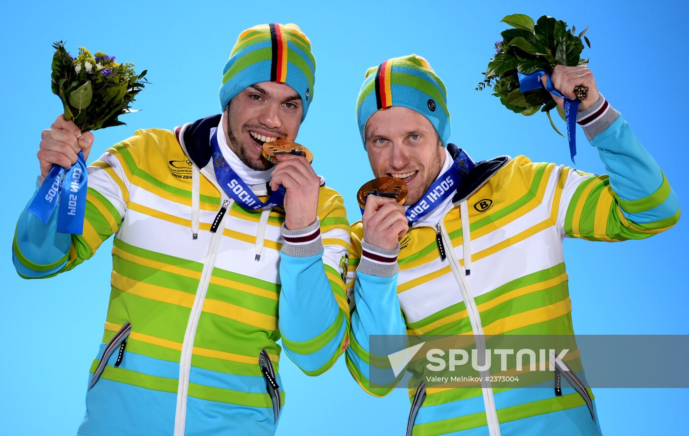 2014 Winter Olympics. Medal ceremony. Day Seven