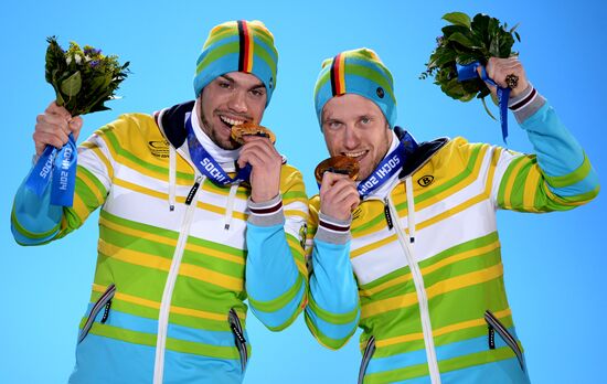 2014 Winter Olympics. Medal ceremony. Day Seven