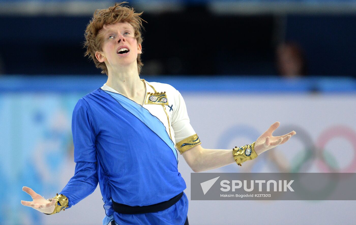 2014 Winter Olympics. Figure skating. Men. Free skating program