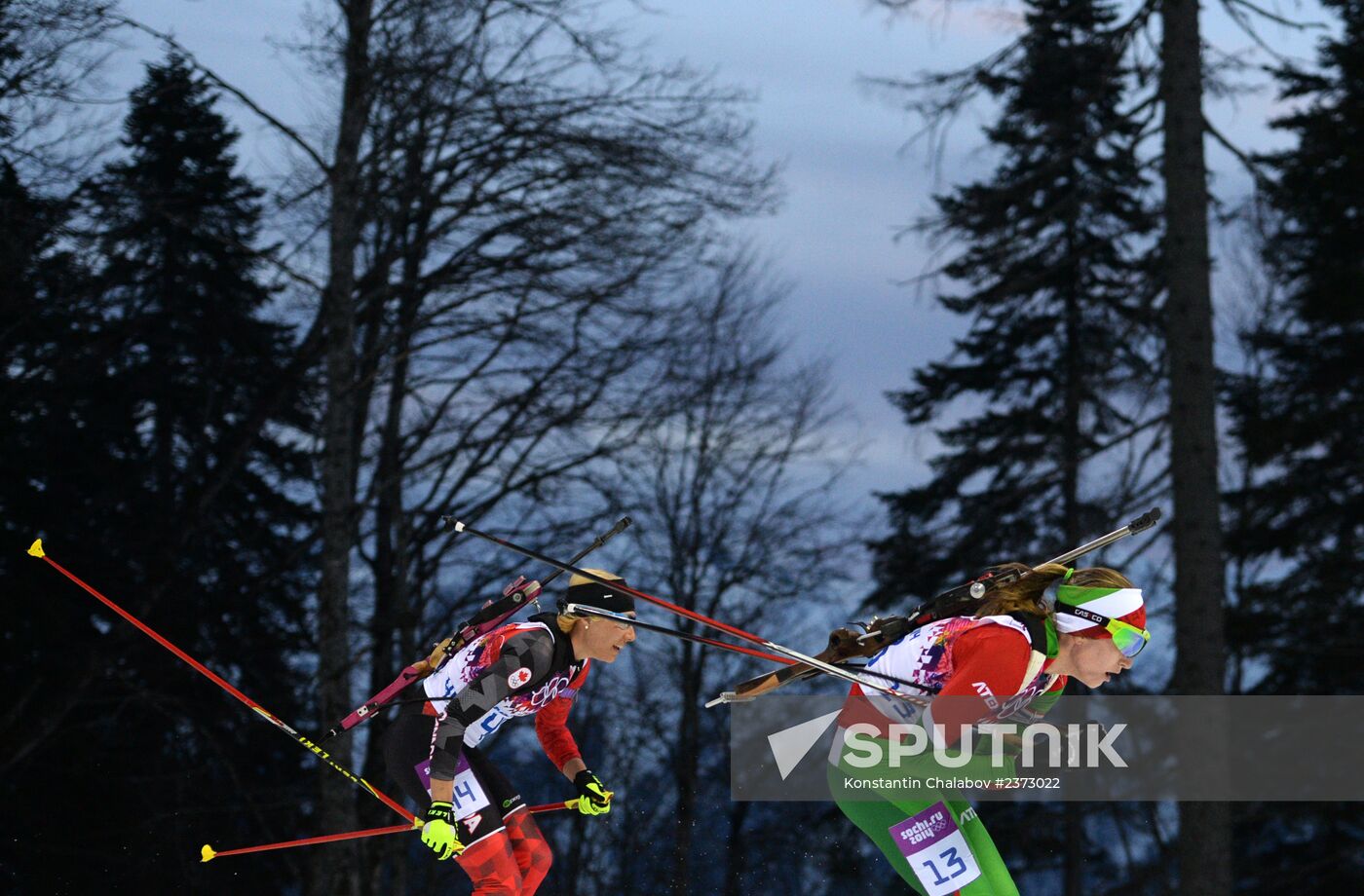 2014 Winter Olympics. Biathlon. Women. Individual race