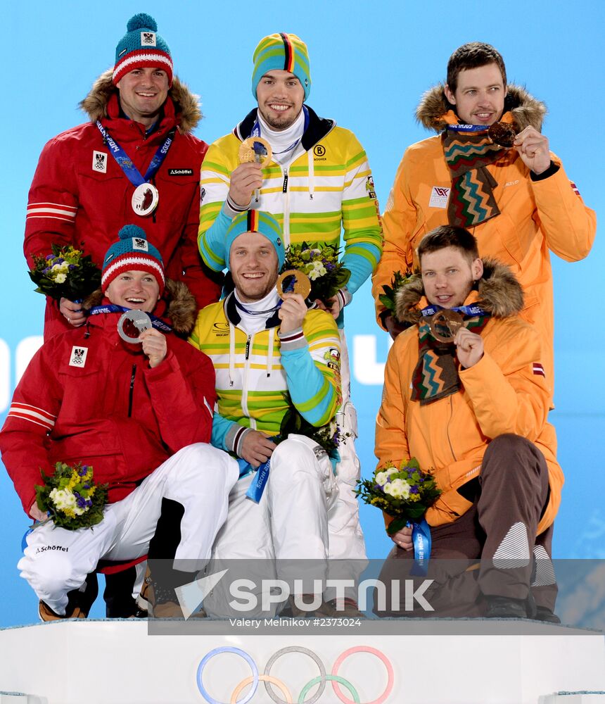 2014 Winter Olympics. Medal ceremony. Day Seven