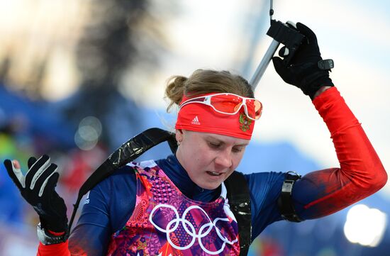 2014 Winter Olympics. Biathlon. Women. Individual race