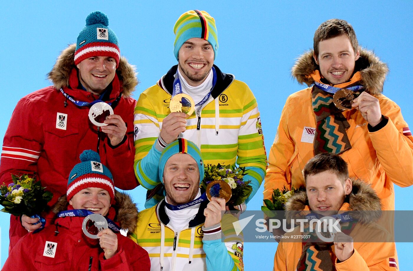 2014 Winter Olympics. Medal ceremony. Day Seven