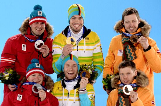 2014 Winter Olympics. Medal ceremony. Day Seven