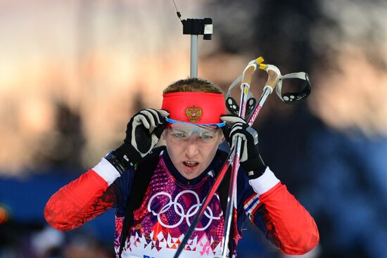 2014 Winter Olympics. Biathlon. Women. Individual race