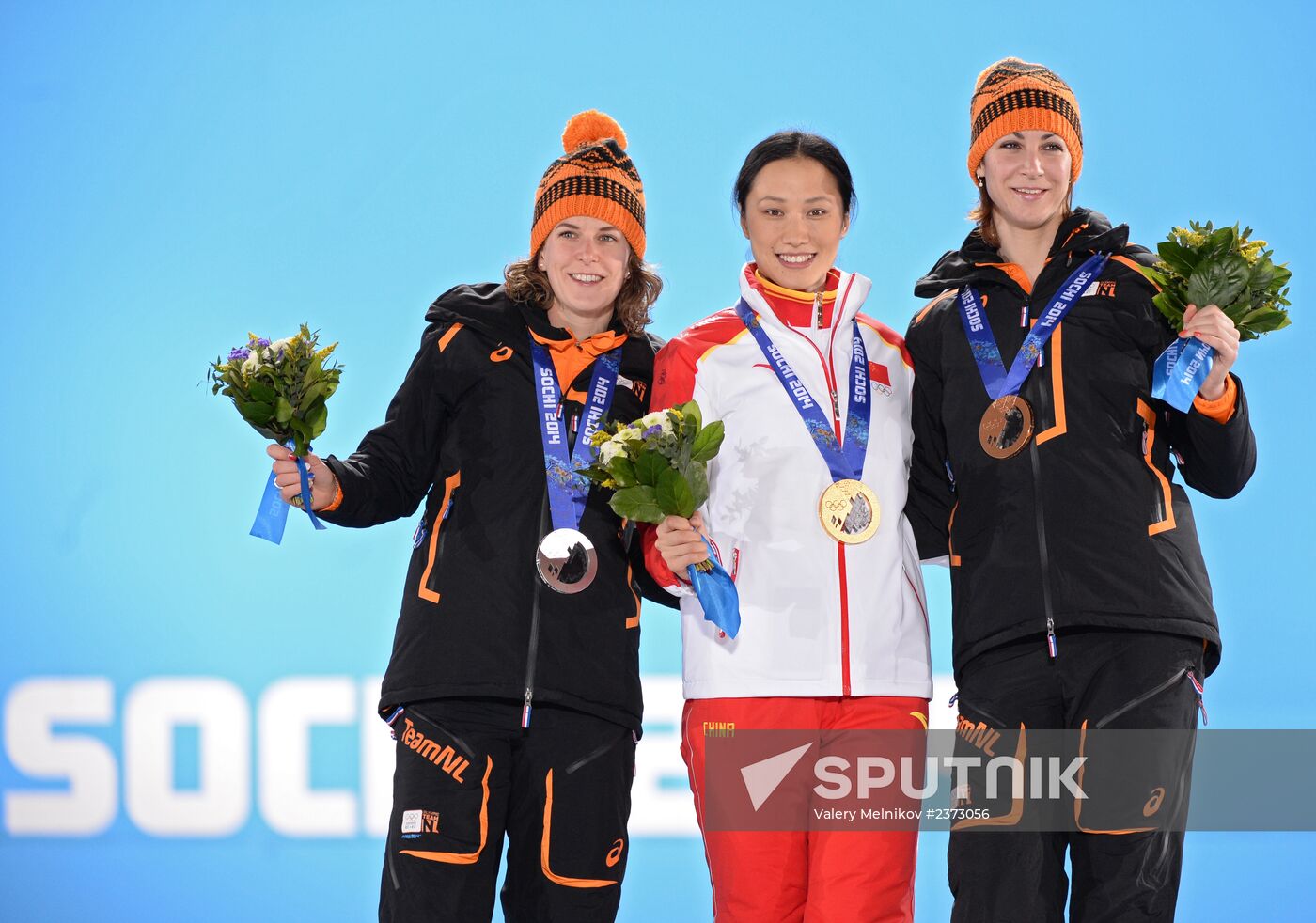 2014 Winter Olympics. Medal ceremony. Day Seven