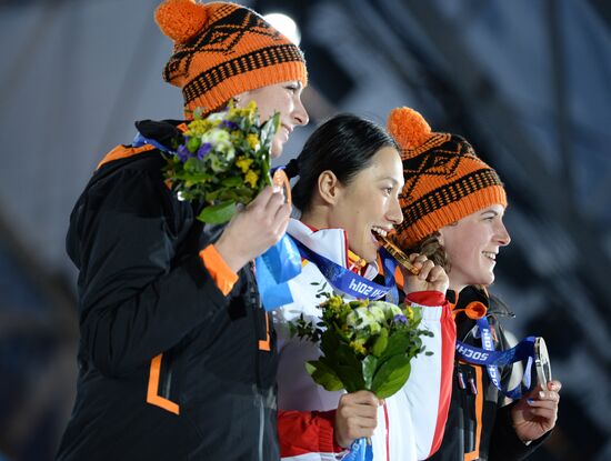 2014 Winter Olympics. Medal ceremony. Day Seven