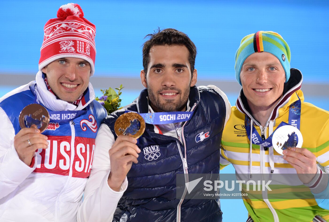 2014 Winter Olympics. Medal ceremony. Day Seven