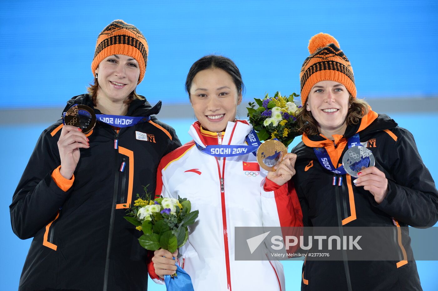 2014 Winter Olympics. Medal ceremony. Day Seven