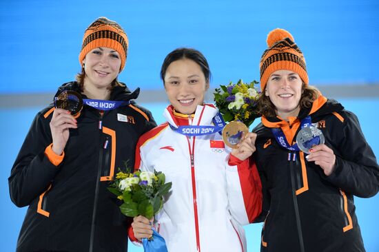 2014 Winter Olympics. Medal ceremony. Day Seven