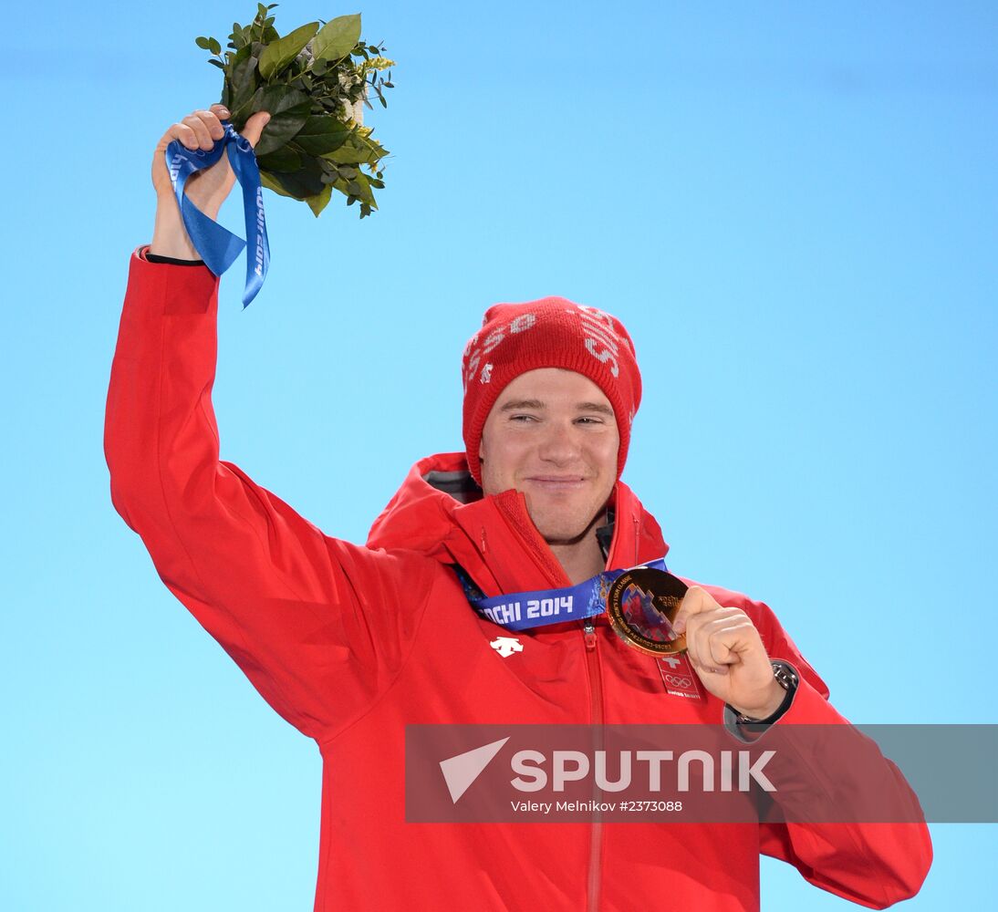 2014 Winter Olympics. Medal ceremony. Day Seven
