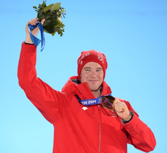 2014 Winter Olympics. Medal ceremony. Day Seven