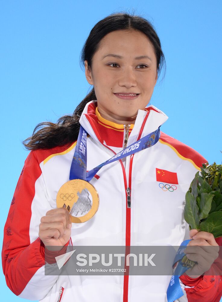 2014 Winter Olympics. Medal ceremony. Day Seven