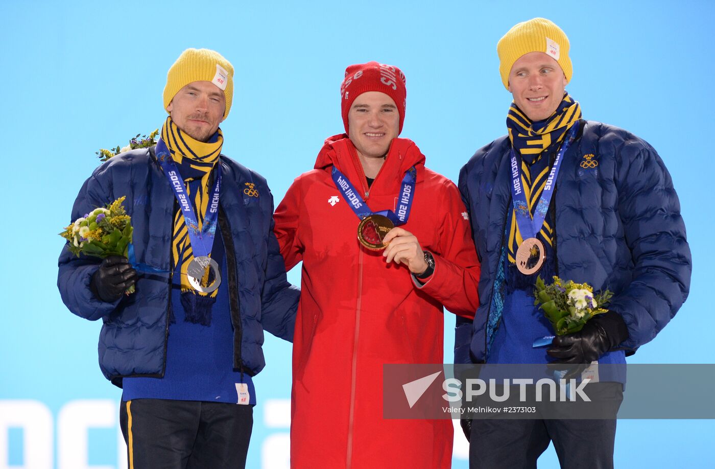 2014 Winter Olympics. Medal ceremony. Day Seven