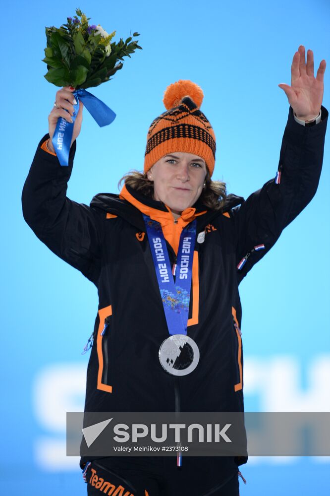 2014 Winter Olympics. Medal ceremony. Day Seven