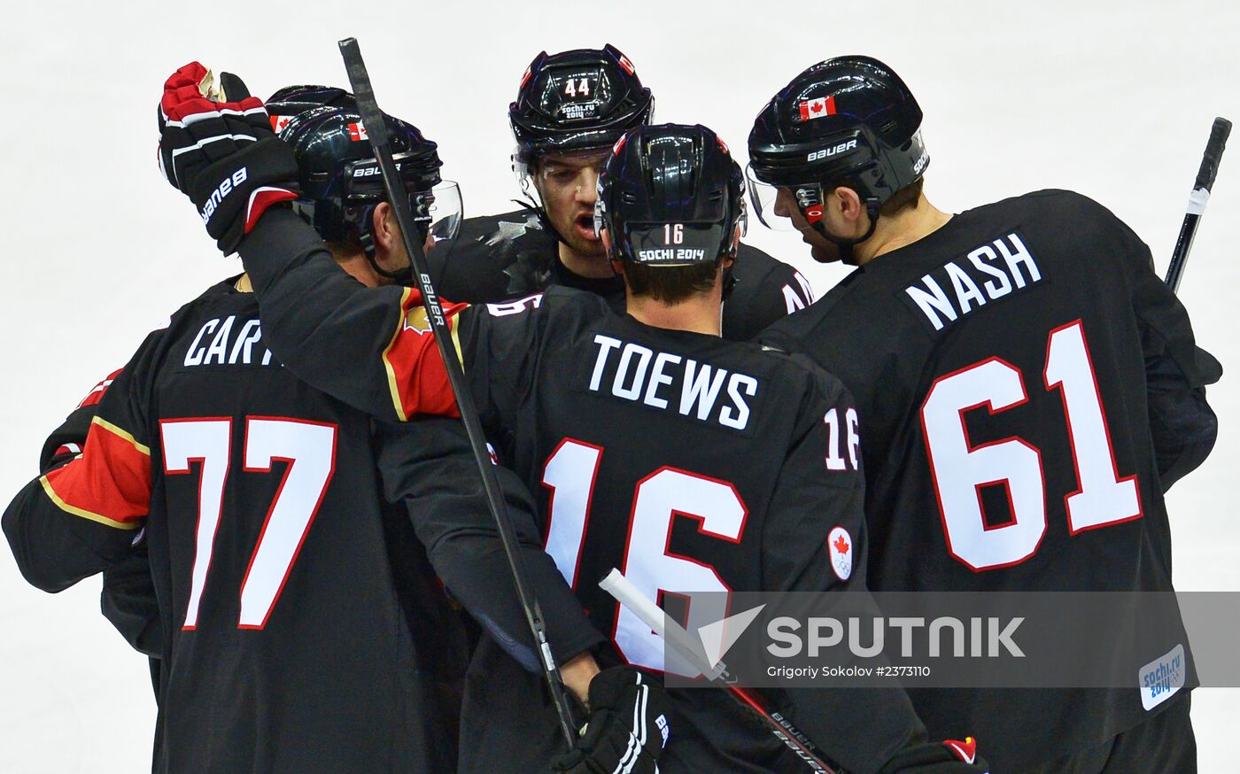 2014 Winter Olympics. Ice hockey. Men. Canada vs. Austria